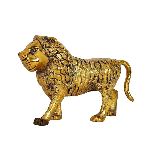 KridayKraft_Metal_Lion_Showpiece_Statue_Gold_Plated_Fine_Finishing_and_Decorative_for_Showcase_Home_Pooja,