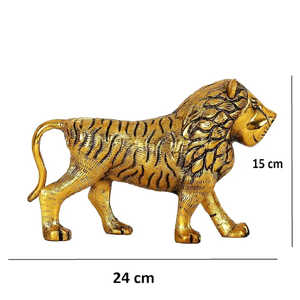 KridayKraft_Metal_Lion_Showpiece_Statue_Gold_Plated_Fine_Finishing_and_Decorative_for_Showcase_Home_Pooja,