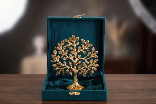 Kridaykraft_Gold_Finish_Kalpavriksha_Tree_with_Decorative_Velvet_Gift_Box_–_Spiritual_Figurine_for_Home_Decor,_Office_Table,_and_Corporate_Gifting_–_Auspicious_Metal_Art_Showpiece.