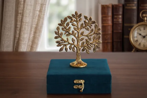 Kridaykraft_Gold_Finish_Kalpavriksha_Tree_with_Decorative_Velvet_Gift_Box_–_Spiritual_Figurine_for_Home_Decor,_Office_Table,_and_Corporate_Gifting_–_Auspicious_Metal_Art_Showpiece.