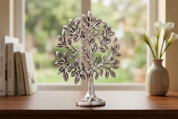 Kridaykraft_Metal_Kalpavriksha_Tree_Showpiece_for_Vastu_|_Silver_Kalpvriksha_Wish_Fulfilling_Tree_for_Home_Decor,_Office_Desk_&_Gifting_(Standard_Size)