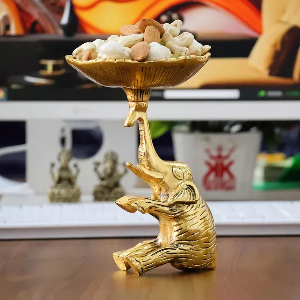 Metal_Baby_Elephant_Trunkup_Showpiece_Dry_Fruit_Bowl_Showpiece_Silver_Polish_for_Your_Home,Office_Table_Decorative,Elephant_Showpiece_Bowl_for_Gift,Animal_Figurines