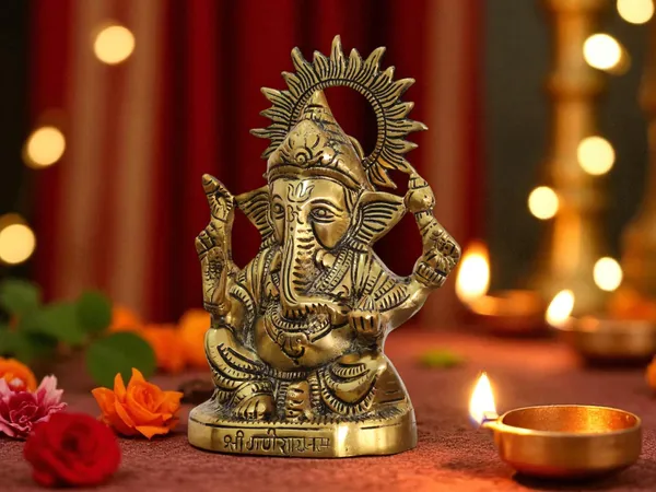 Metal_Ganesha_Idols_ganpati_Decoration_Statue_for_Home,_19_cm_Height,_12_cm_Width,_520_gm,