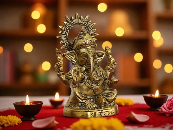Metal_Ganesha_Idols_ganpati_Decoration_Statue_for_Home,_19_cm_Height,_12_cm_Width,_520_gm,