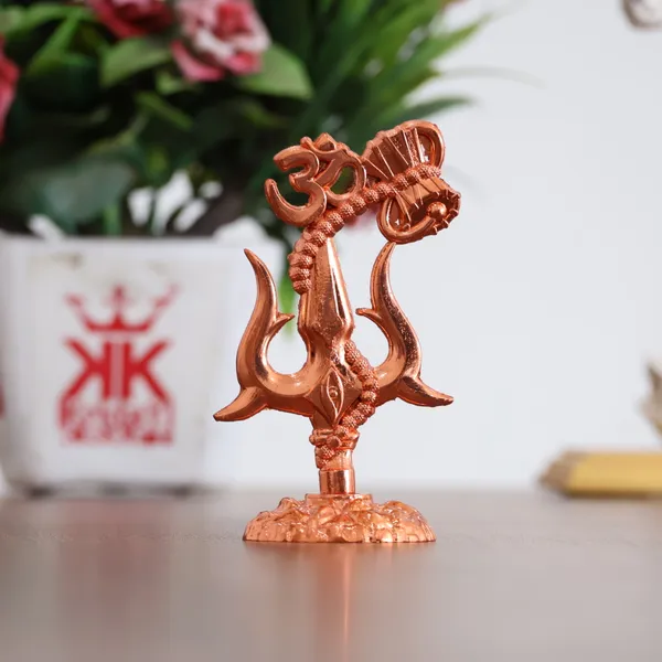 Metal_Shivshakti_Om_Trishul_Damru_Rudaksha_Mala_Idol_Symbol_Statue,_Copper_Finish,_9.5_cm_Height,_5_cm_Width,_90_gm