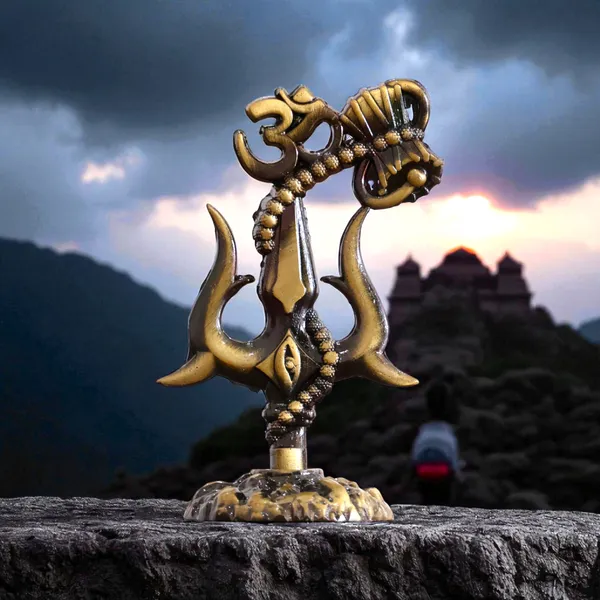 Metal_Sivshakti_Trishul_Damru_with_Om_Rudaksha_Mala_Symbol_Statue,_Antique_Finish,_9.5_cm_Height,_5_cm_Base,_90_gm