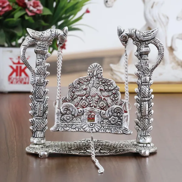 Metal_Swing_Laddu_Gopal_Jhula,Krishna_Hindola_Palana,Decorative_Laddu_Gopal_for_Temple_Pooja,Showpiece_Figurines,Religious_Idol_Gift_Article.