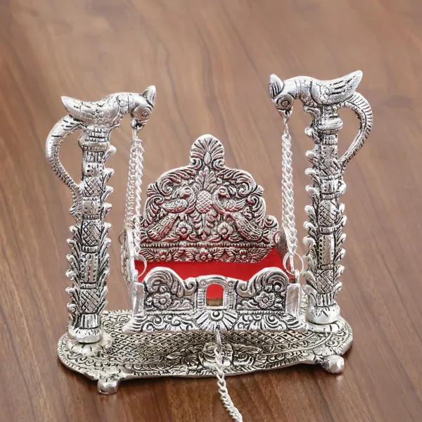 Metal_Swing_Laddu_Gopal_Jhula,Krishna_Hindola_Palana,Decorative_Laddu_Gopal_for_Temple_Pooja,Showpiece_Figurines,Religious_Idol_Gift_Article.