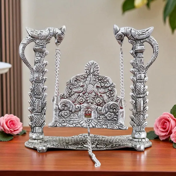 Metal_Swing_Laddu_Gopal_Jhula,Krishna_Hindola_Palana,Decorative_Laddu_Gopal_for_Temple_Pooja,Showpiece_Figurines,Religious_Idol_Gift_Article.