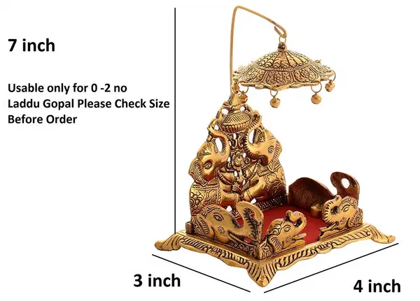 Metal_Ladoo_Gopal_Singhasan_Krishna_Idol_Accessories,Singhasan_for_Laddu_Gopal_Pooja,Decorative_Showpiece