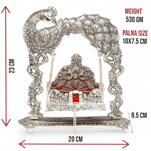 Metal_Laddu_Gopal_Jhulla_for_Janmastmi_Festive_Silver_Plated_Polish_Decorative_Metal_Palna_for_Krishna_ji,_Temple_Office,Gift_Article
