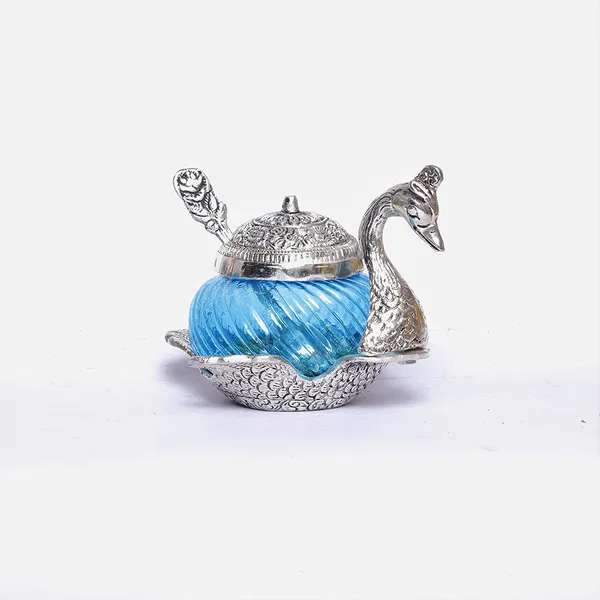 Metal_Duck_Shape_Glass_Bowl_with_Spoon_for_Saunf_Supari_&_Dry_Fruit_Bowl_of_Home_and_Office_Table_Decorative_Showpiece_&_Gifting_Purpose