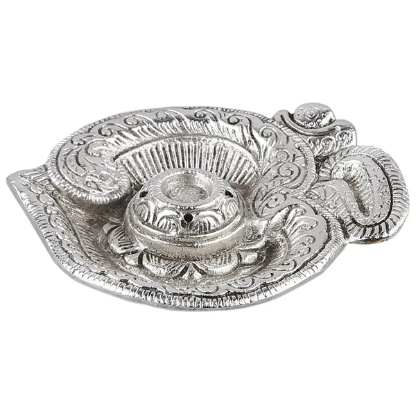 Om_Shaped_Metal_Silver_Plated_Incense_Stick_Holder_(Agarbati_Stand)
