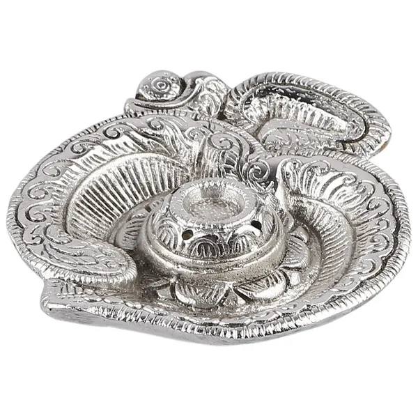 Om_Shaped_Metal_Silver_Plated_Incense_Stick_Holder_(Agarbati_Stand)