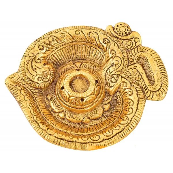 Om_Shaped_Metal_Gold_Plated_Incense_Stick_Holder_(Agarbati_Stand)