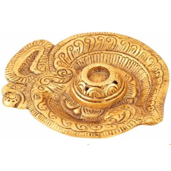 Om_Shaped_Metal_Gold_Plated_Incense_Stick_Holder_(Agarbati_Stand)