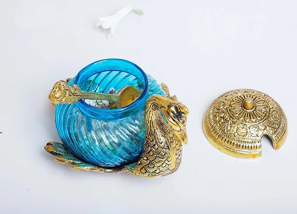 Metal_Duck_Shape_Glass_Bowl_with_Spoon_for_Saunf_Supari_&_Dryfruit_Tray_Home_Office_Table_Decor_&_Gift_Item_Decorative_Showpiece_for_Decoration_&_Gifting_Purpose