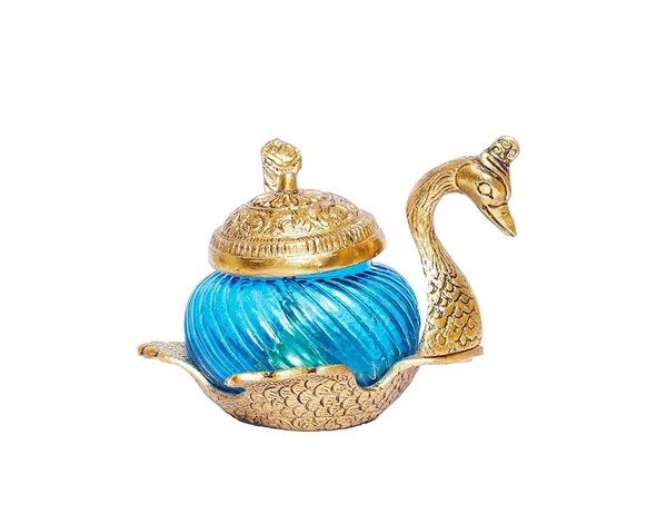 Metal_Duck_Shape_Glass_Bowl_with_Spoon_for_Saunf_Supari_&_Dryfruit_Tray_Home_Office_Table_Decor_&_Gift_Item_Decorative_Showpiece_for_Decoration_&_Gifting_Purpose