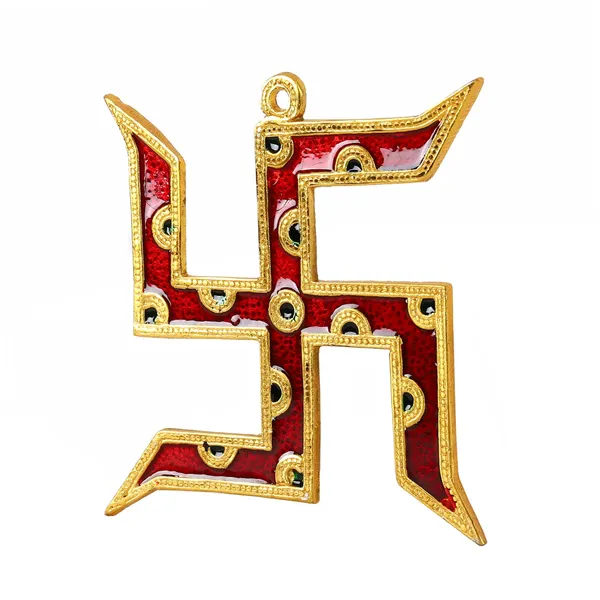 Gifts_Wall_Hanging_Swastika_Gold_Plated_With_Red_Meena_Work_For_Home_Decor_Exclusive_Gifts_Of_Corporate_Gift