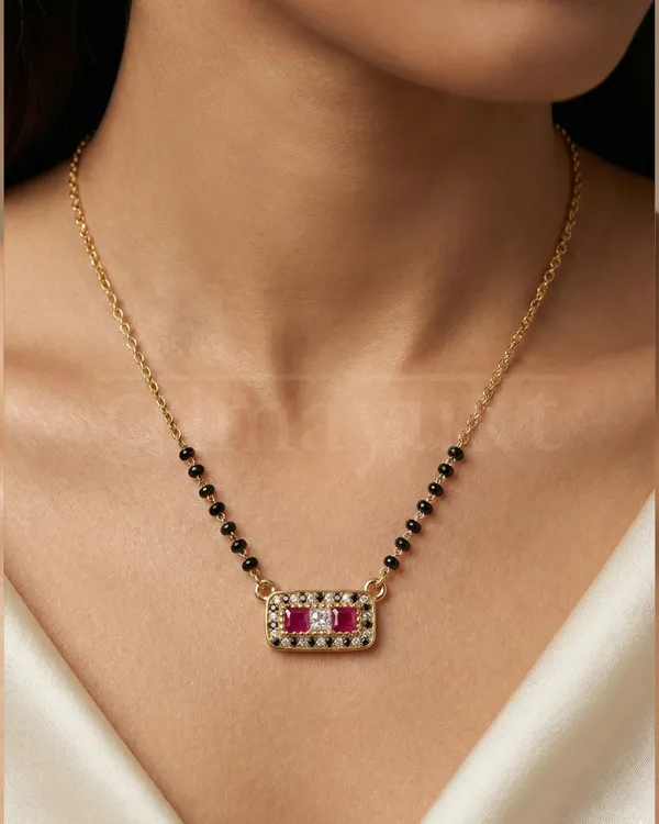 Solid_trivani_gold_mangalsutra