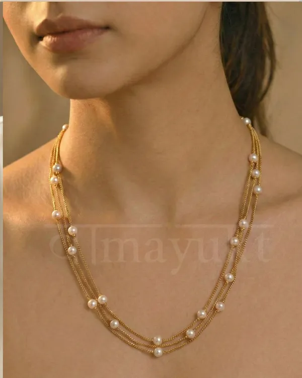 3_layer_pearl_chain_necklace