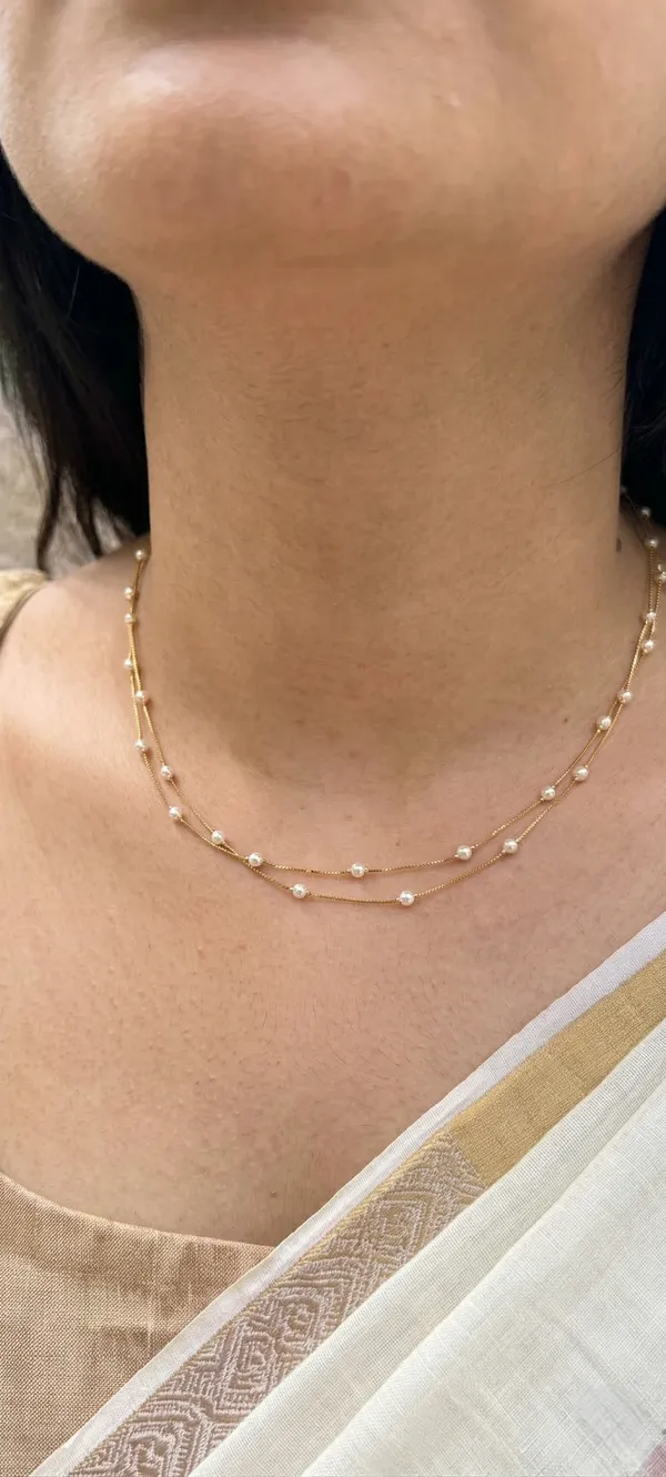 Dailywear_2_layer_pearl_chain_necklace