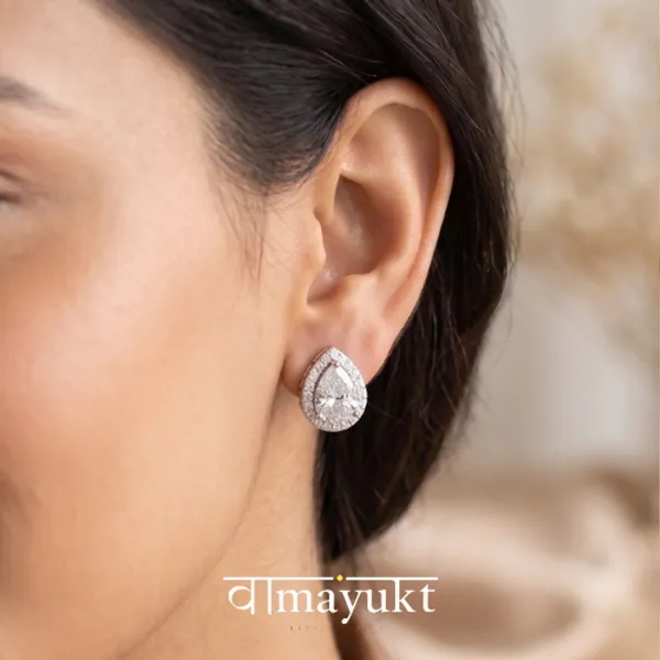 Flora_silver_drop_earring_stud