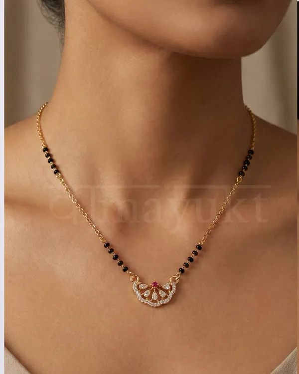 Hana_flower_modern_mangalsutra