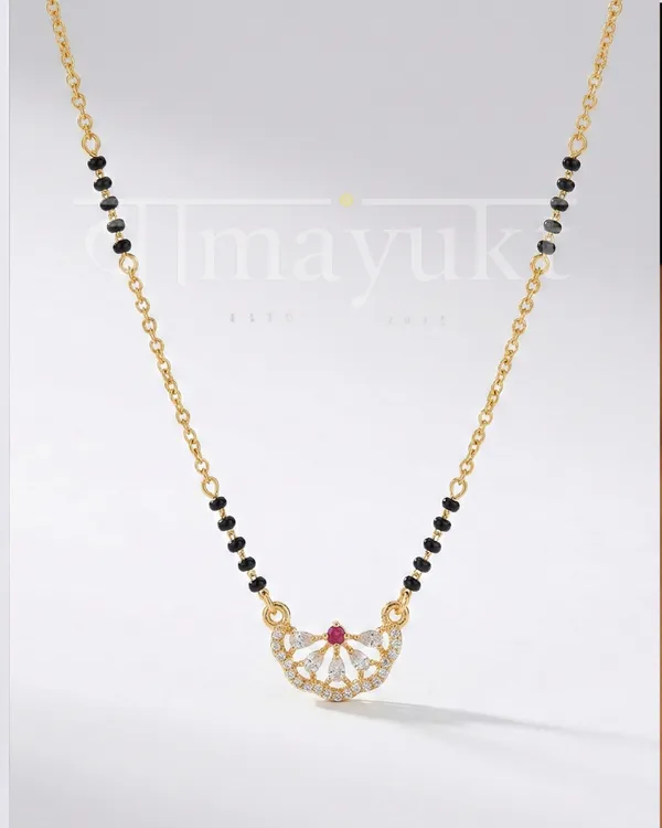 Hana_flower_modern_mangalsutra