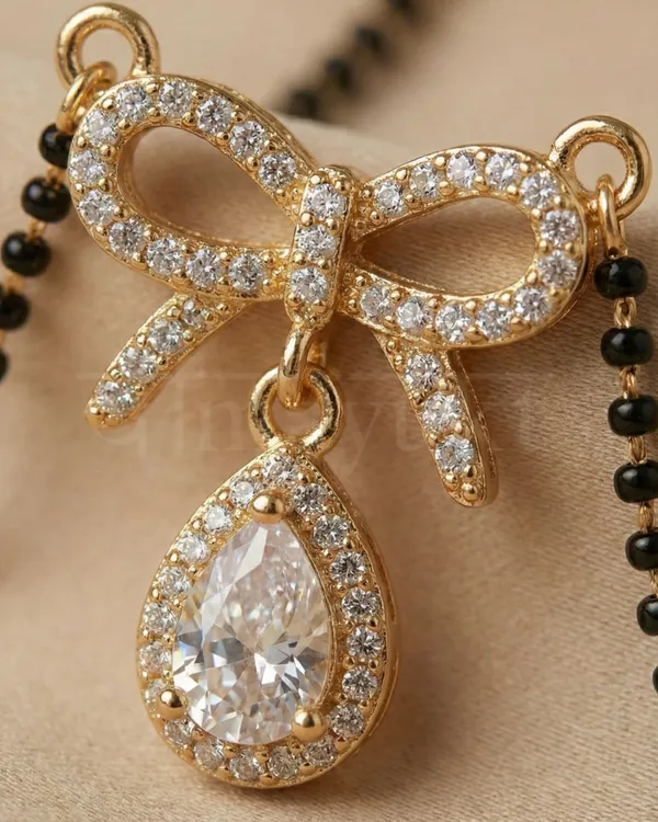 Infinity_Bow_Diamond_Mangalsutra