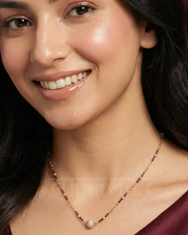 White_Ball_Premium_Prime_Short_Mangalsutra_|_American_Diamond_|_Fine_Design_Jewelry_&_Accessories_|