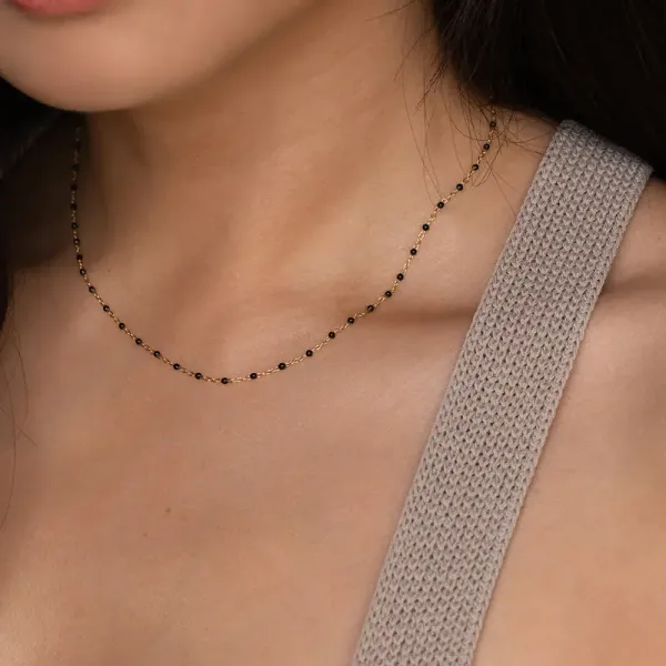 Waterproof_Blackbead_necklace_chain_18_inch
