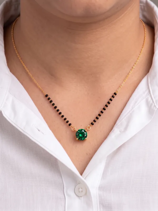 emerald_stone_modern_mangalsutra