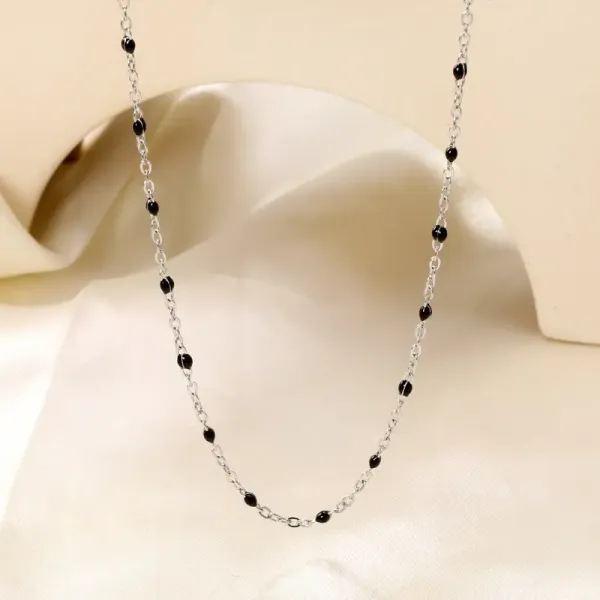 Waterproof_Blackbead_necklace_chain_18_inch