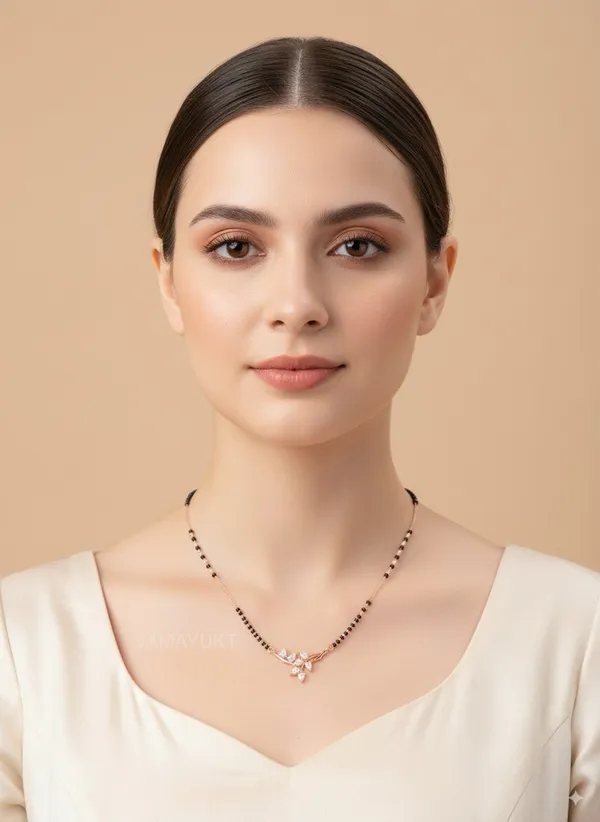 Tanishka_bella_mangalsutra_rosegold