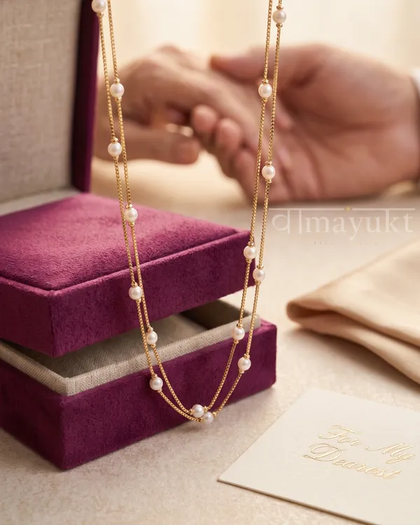 Dailywear_2_layer_pearl_chain_necklace
