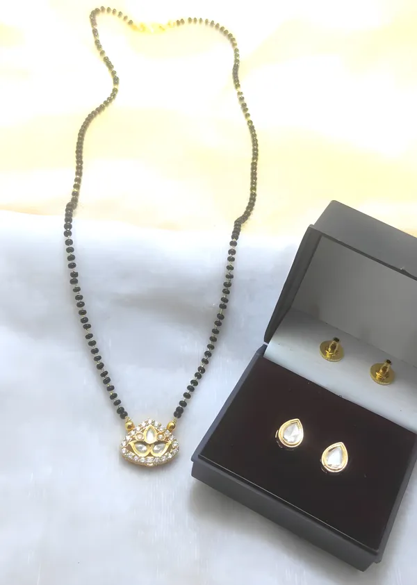 Originalpolki_Mangalsutra_With_Earring_High_Gold