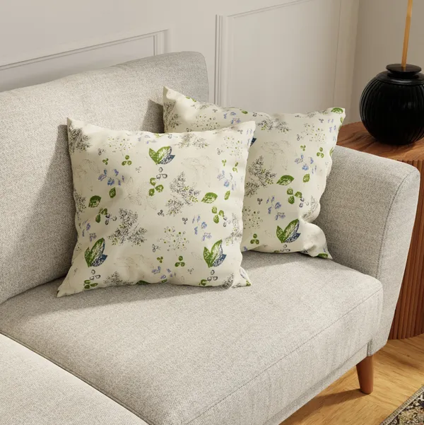 Huesland_Premium_Cotton_Cushion_Cover_Set_of_5(12x12)_-_Green_Leaf_Floral