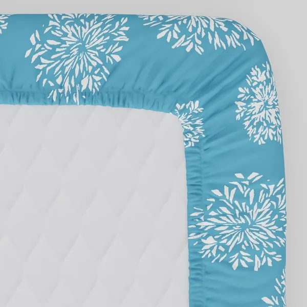144_TC_Fitted_Bedsheet_for_Single_Bed_with_1_Pillow_Cover_|_36_x_78_inches_|_Blue_&_White
