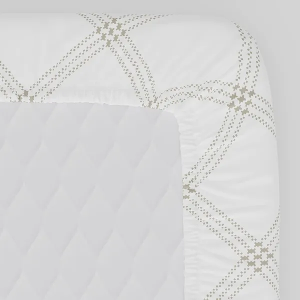 210_TC_Fitted_Cotton_Bedsheet_Single_Bed_with_1_Pillow_Cover_|_36x78_inches_|_White_(Brandon_Beige_Pattern)