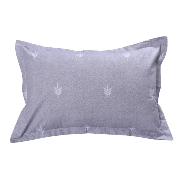 144_TC_Bedsheet_for_Single_Bed_with_1_Pillow_Cover_-_Seal_Grey_&_White