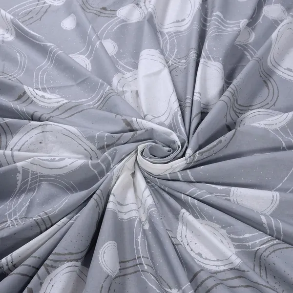 144_TC_Cotton_Bedsheet_for_Double_Bed_with_2_Pillow_Covers_|_Grey_&_Off_White_|_Sphere