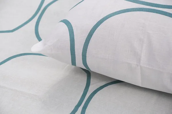 144_TC_Cotton_Elastic_Fitted_Bedsheets_King_Size_with_2_Pillow_Covers_|_72_x_78_inches_|_White_(Blue_Circles)