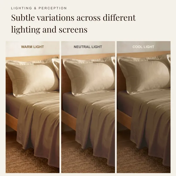 300_TC_Premium_Cotton_Sateen_Weave_Double_Bedsheet_Set_with_2_Pillow_Covers_|_Sand_Dune_|88_x_100Inches