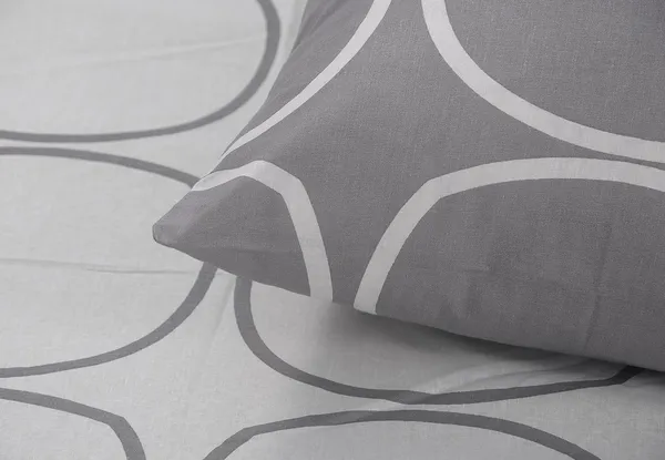 144_TC_Cotton_Elastic_Fitted_Bedsheets_King_Size_With_2_Pillow_Covers_|_72X78_In,_White_&_Grey