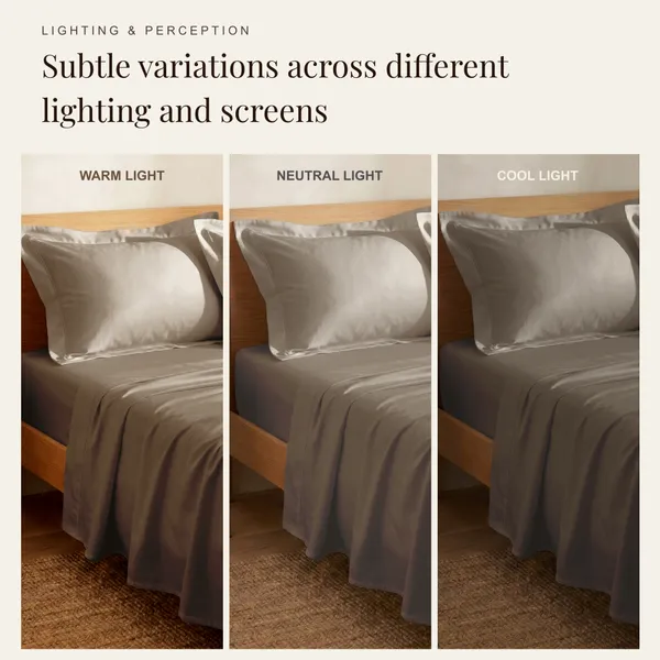 300_TC_Premium_Cotton_Sateen_Weave_King_Bedsheet_Set_with_2_Pillow_Covers_|_Dessert_Taupe_|108_x_108_Inches