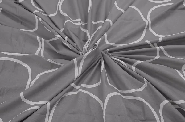 144_TC_Fitted_Double_Bedsheet_Cotton_with_2_Pillow_Covers_-_Color_|_5ft_x_6.5ft_|_Grey_&_White