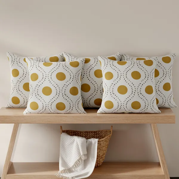 Huesland_Premium_Cotton_Cushion_Cover_Set_of_5_(12x12)_-_Natural,_Golden_Ochre_&_Bistre