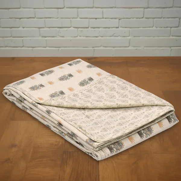 Cotton_Reversible_Single_Dohar,_Lightweight_AC_Blanket_for_All_Weather_Use_|_Botanical_Fusion_-_Beige,_Grey_&_Yellow