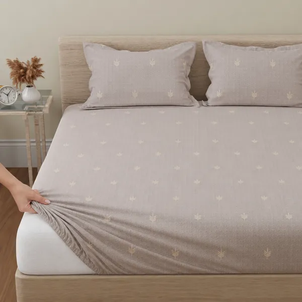 144_TC_Cotton_Elastic_Fitted_Bedsheet_for_Double_Bed_with_2_Pillow_Covers_|_60_x_78_inches